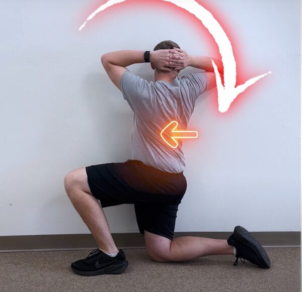 wall contours thoracic spine mobility exercises
