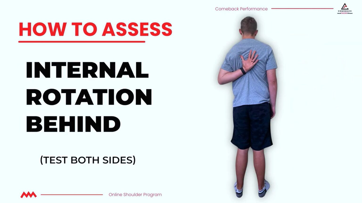 Advanced Rotation Span Test 5 Simple Shoulder Pain Assessment Tests You Can Do at Home | Comeback ...