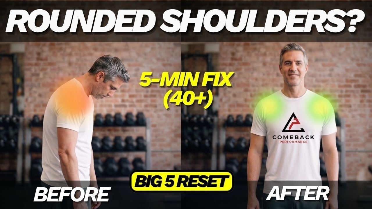 fix rounded shoulders people over 40